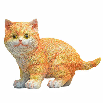 屋外用猫の置物 樹脂製 屋外用猫の置物 樹脂製