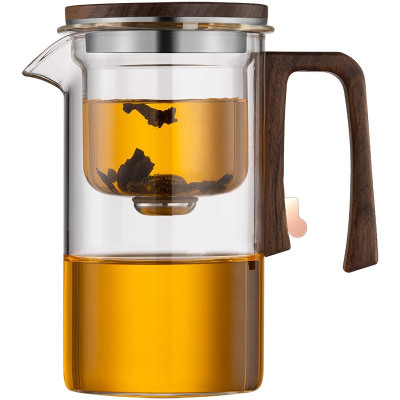 Magnetic Suction Filter Glass Tea Pot